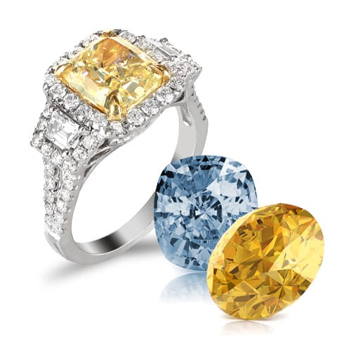 Diamond shapes and setting styles