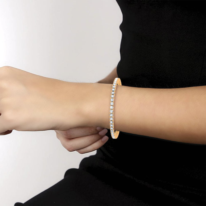 14K 7.04CT Lab Grown DIAMOND BRACELET