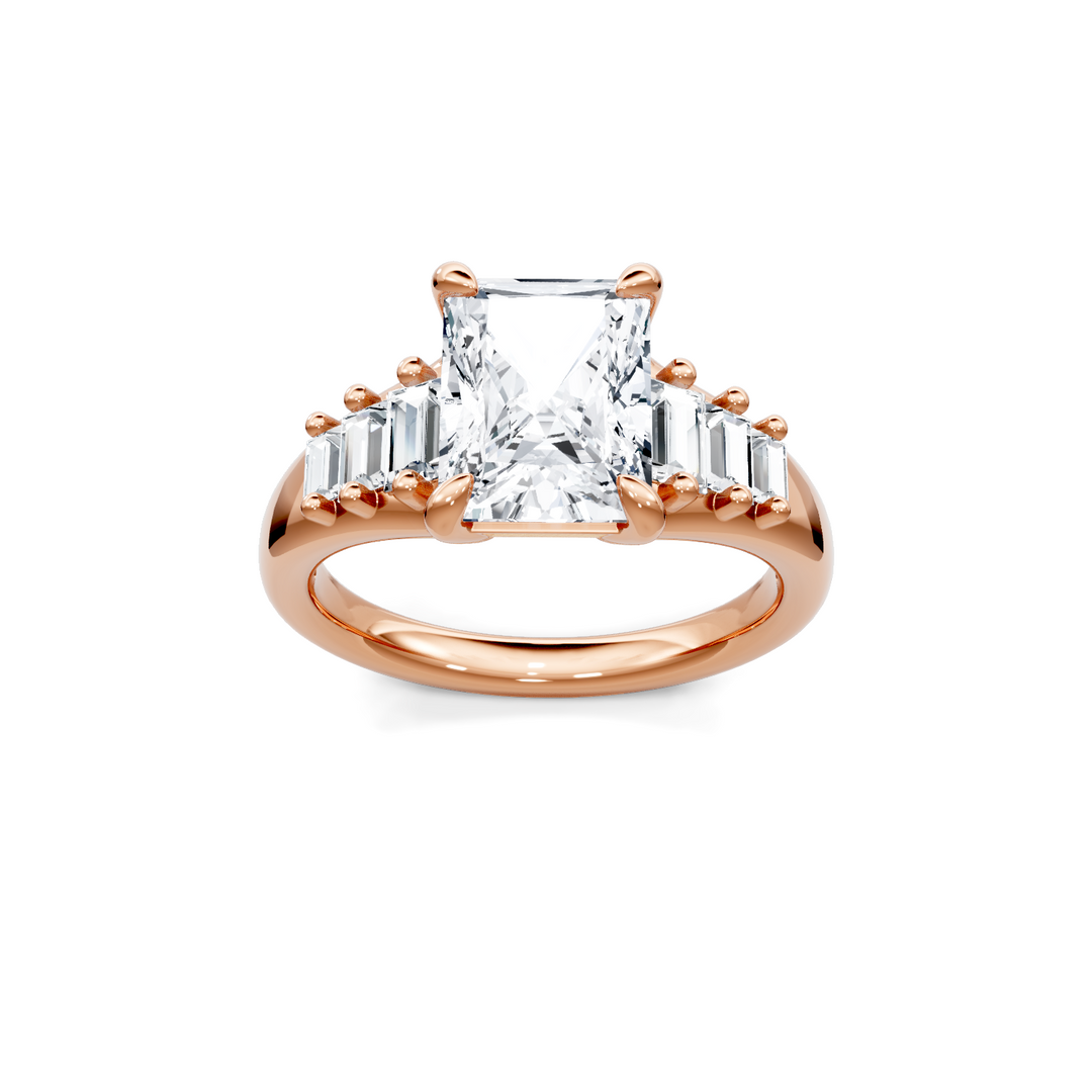 Graduated Baguette Semi Mount