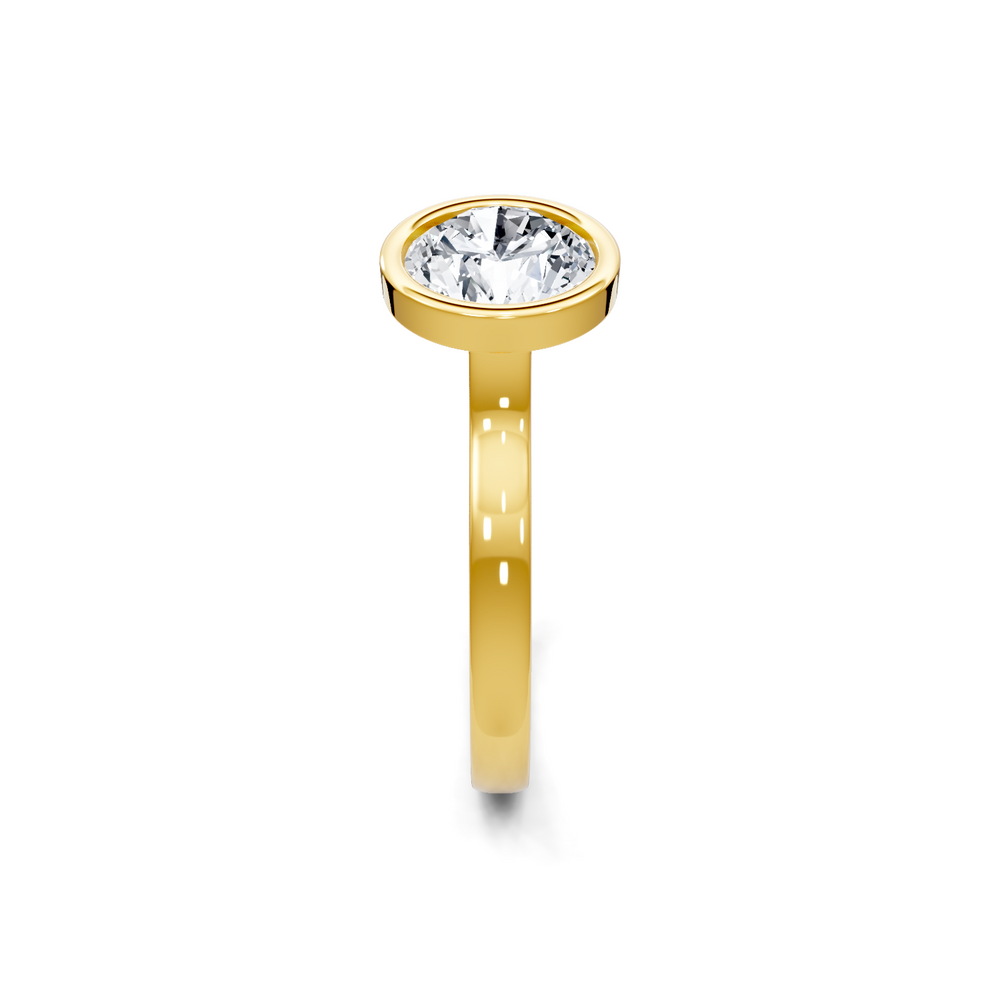 Round Bezel Solitaire