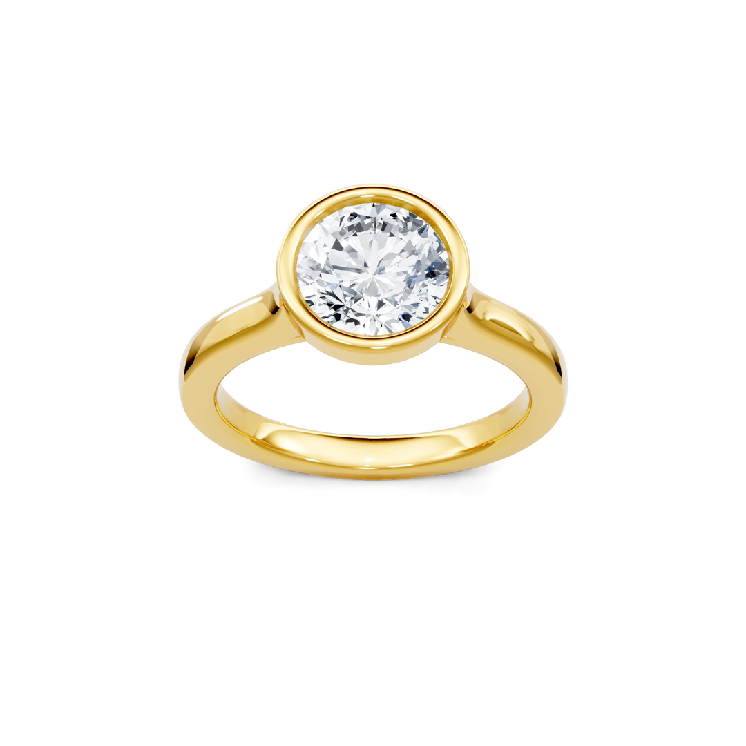 Round Bezel Solitaire