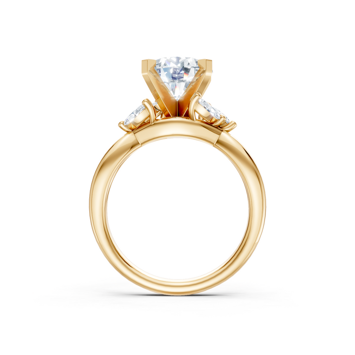 Marquise Vine Floral Semi Mount