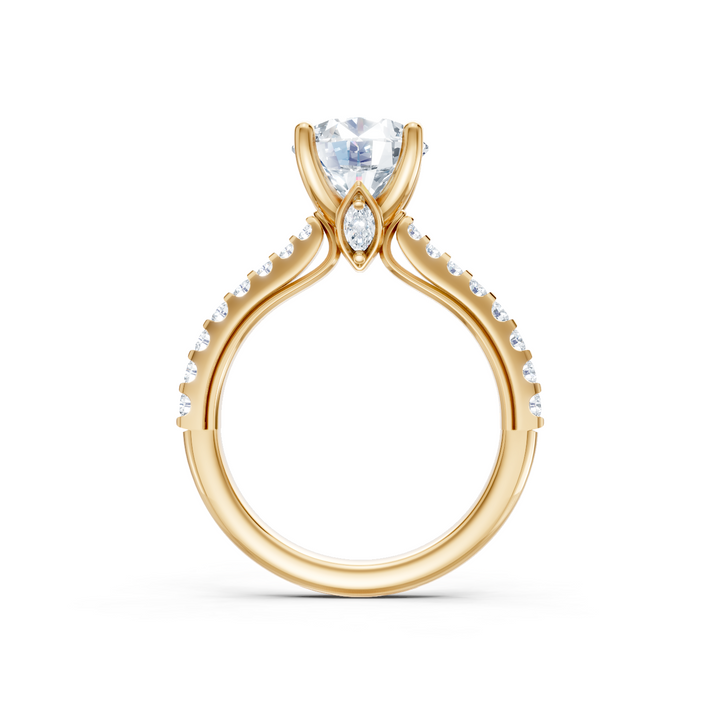 Marquise Surprise Diamond Semi Mount