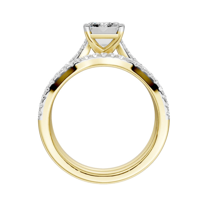 14K 2.40CT Lab Grown Diamond Bridal Set
