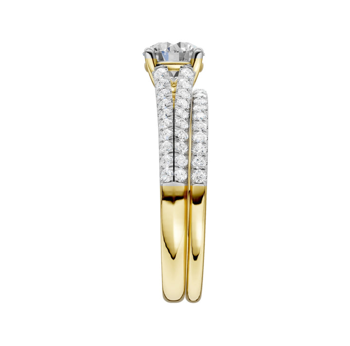 14K 1.40ct Lab Grown Diamond Bridal Set