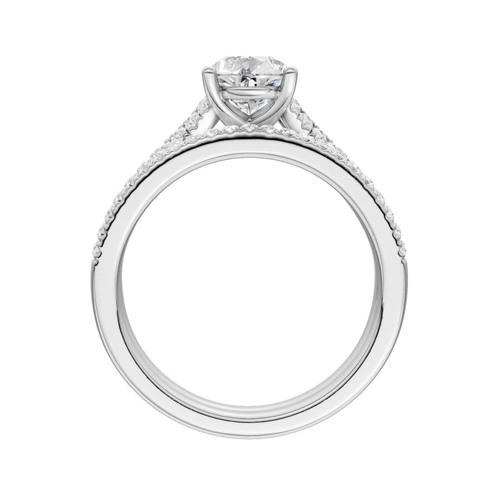 Certified Lab Grown 14K 1.40CT Diamond Bridal Set