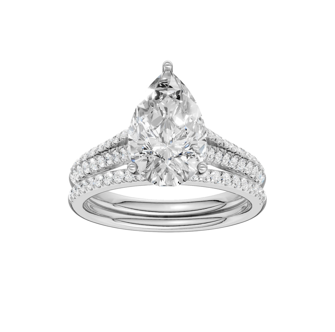 Certified Lab Grown 14K 2.40CT Diamond Bridal Set