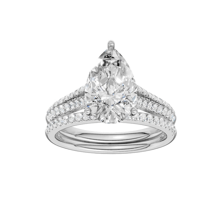 Certified Lab Grown 14K 2.40CT Diamond Bridal Set