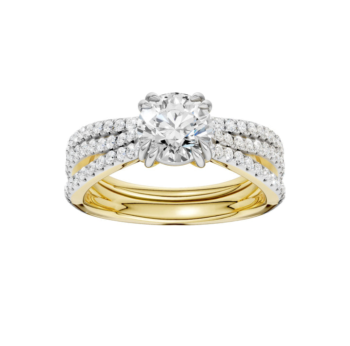 Certified Lab Grown 14K 1.50CT Diamond Bridal Set