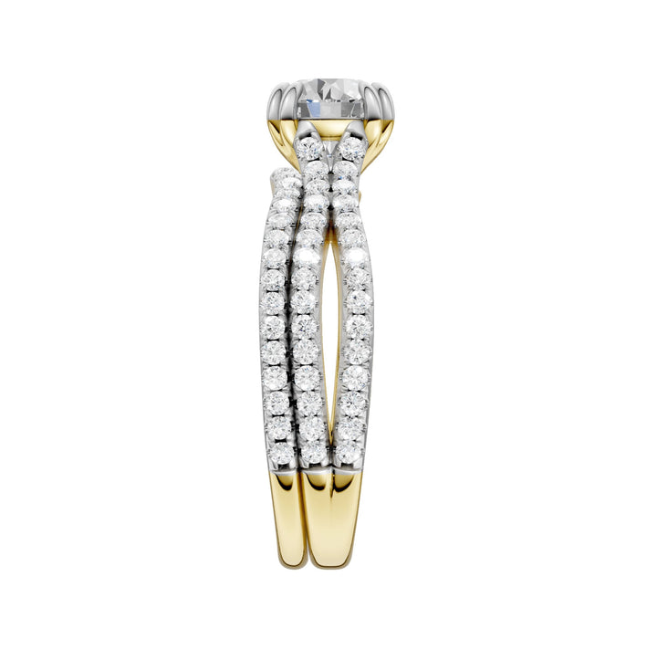 Certified Lab Grown 14K 1.50CT Diamond Bridal Set