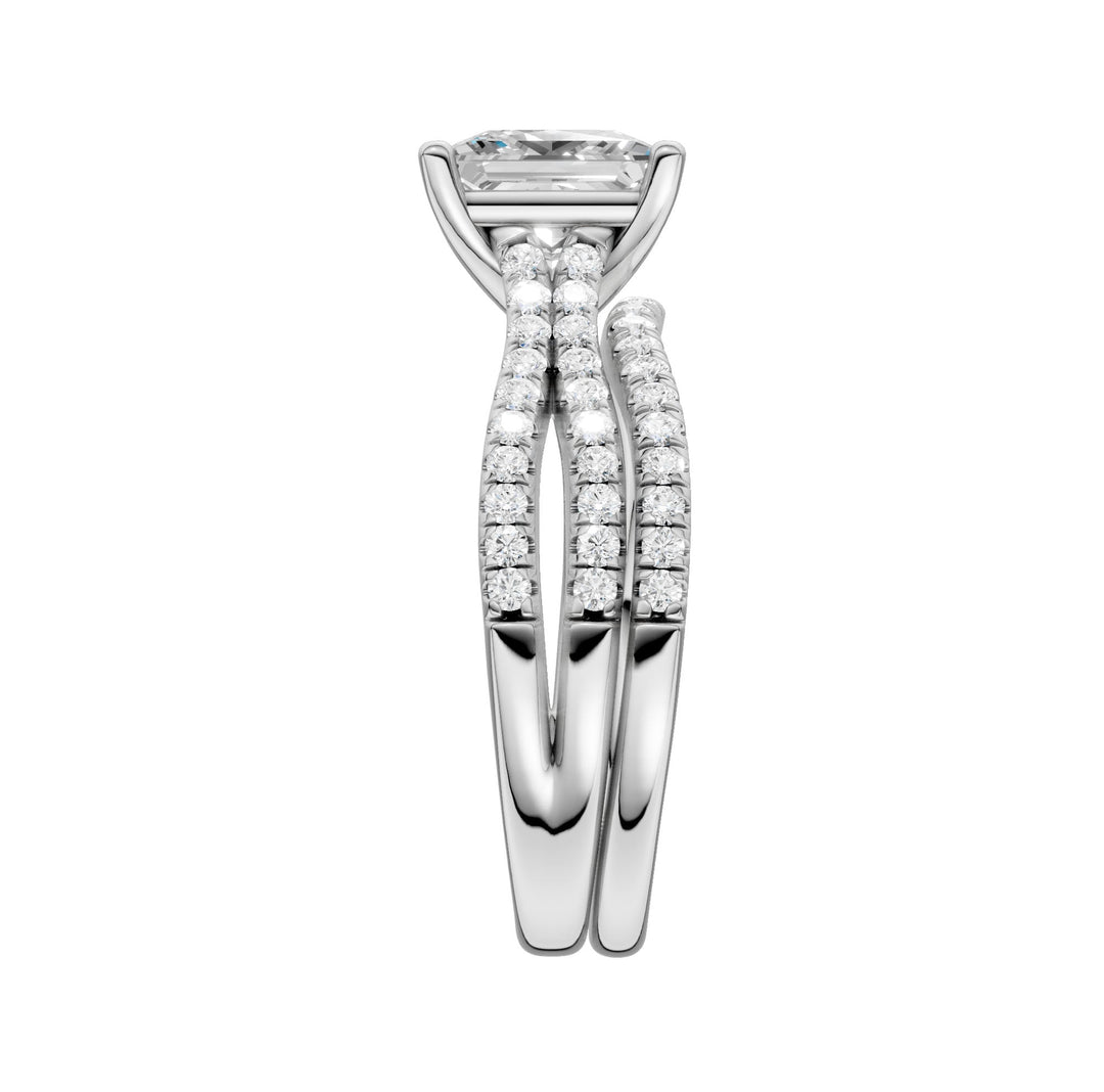 14K 2.40ct Lab Grown Diamond Bridal Set