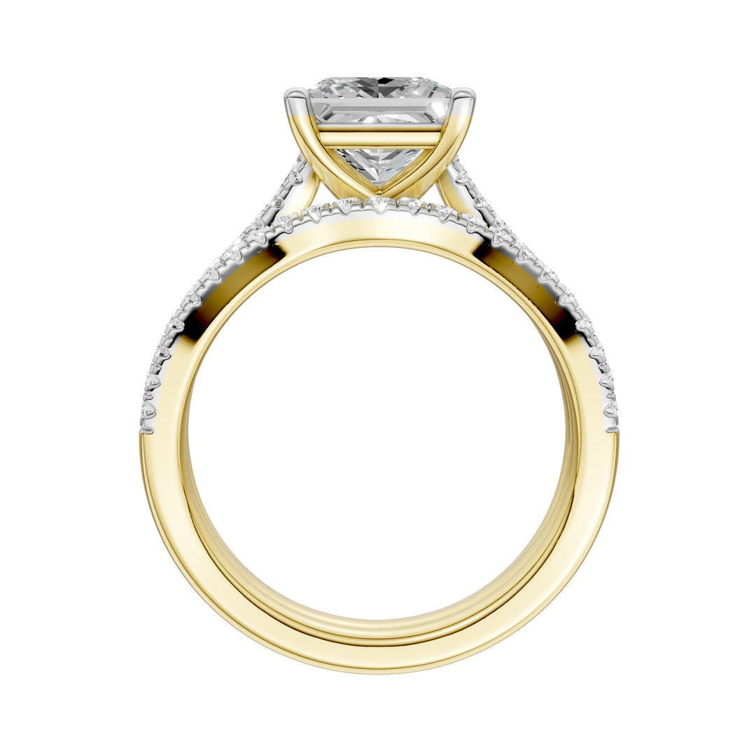 14K 2.40ct Lab Grown Diamond Bridal Set