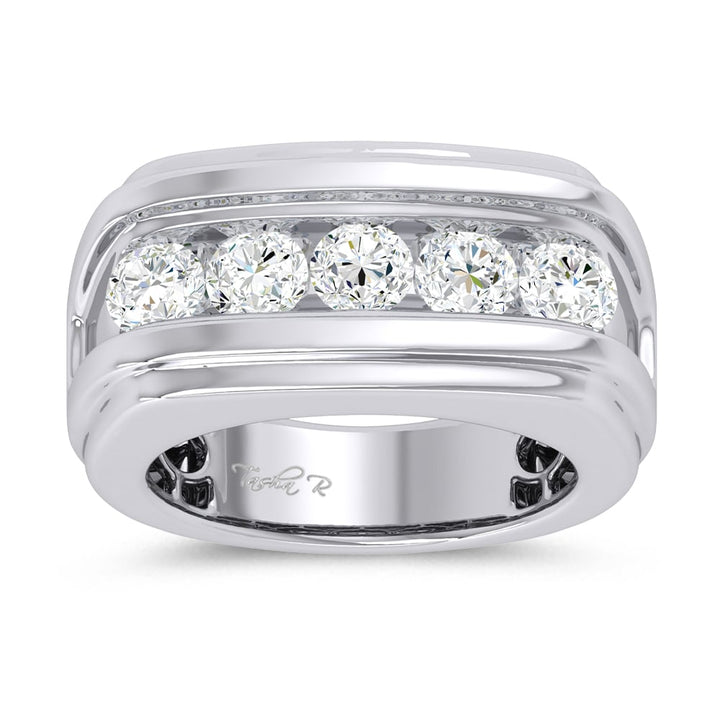 14K 2.00CT Certified Lab Grown Mens Ring