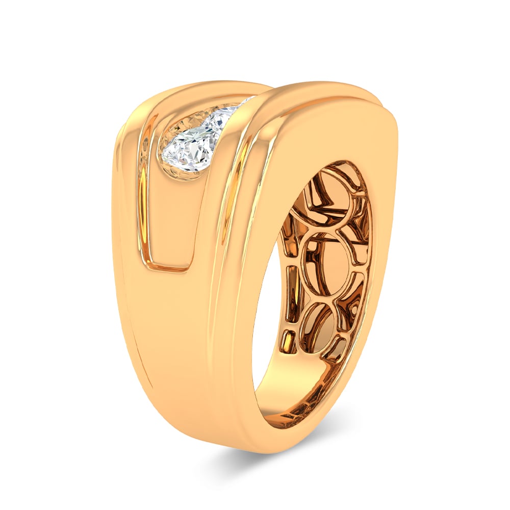 14K 2.00CT Certified Lab Grown Mens Ring