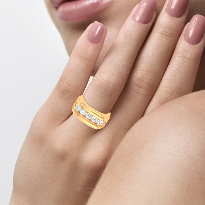 14K 2.00CT Certified Lab Grown Mens Ring