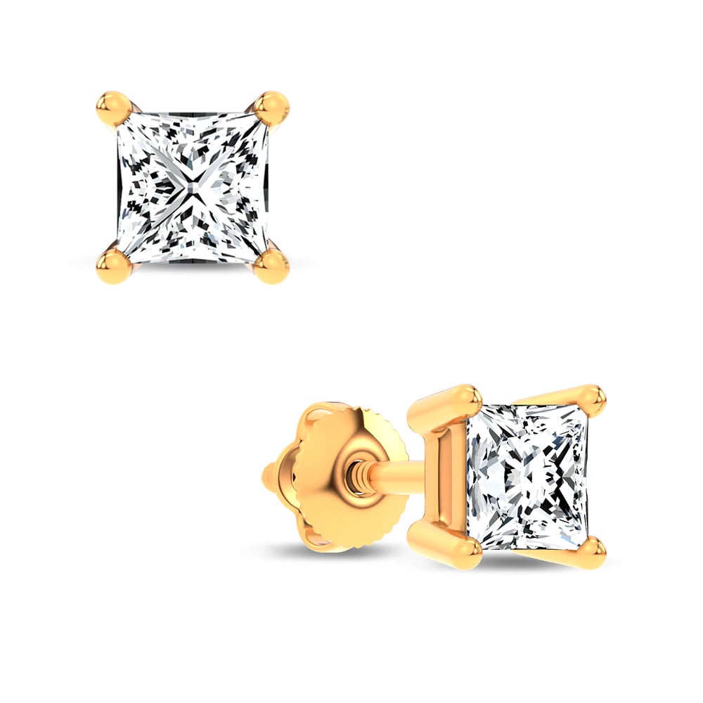 14K 0.50CT LAB DIAMOND EARRING