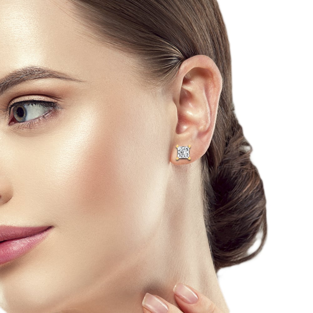 14K 0.50CT LAB DIAMOND EARRING