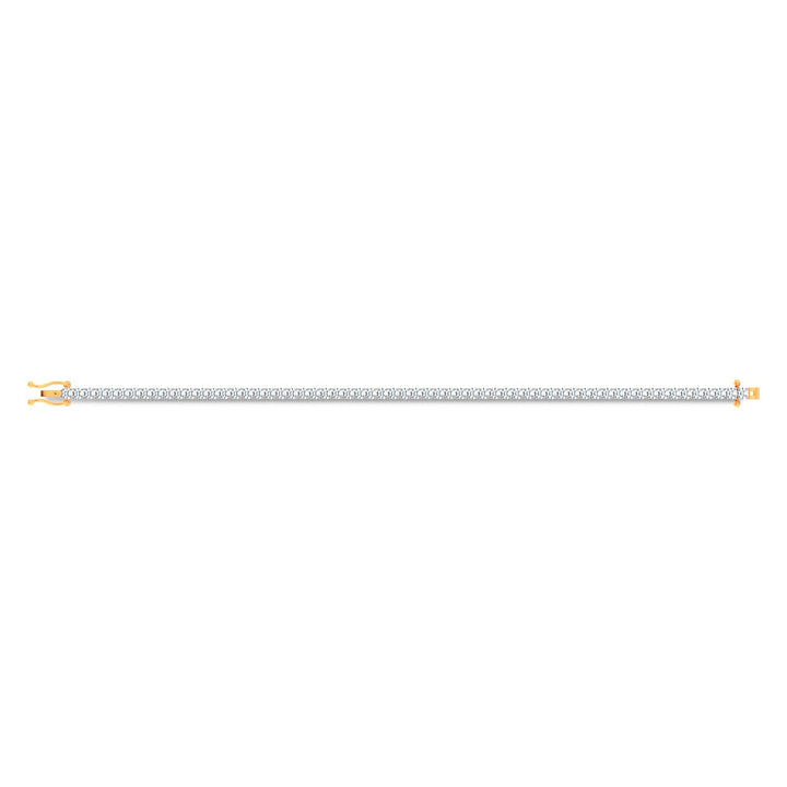 14K 4.98CT Certified Lab Grown Tennis Bracelet