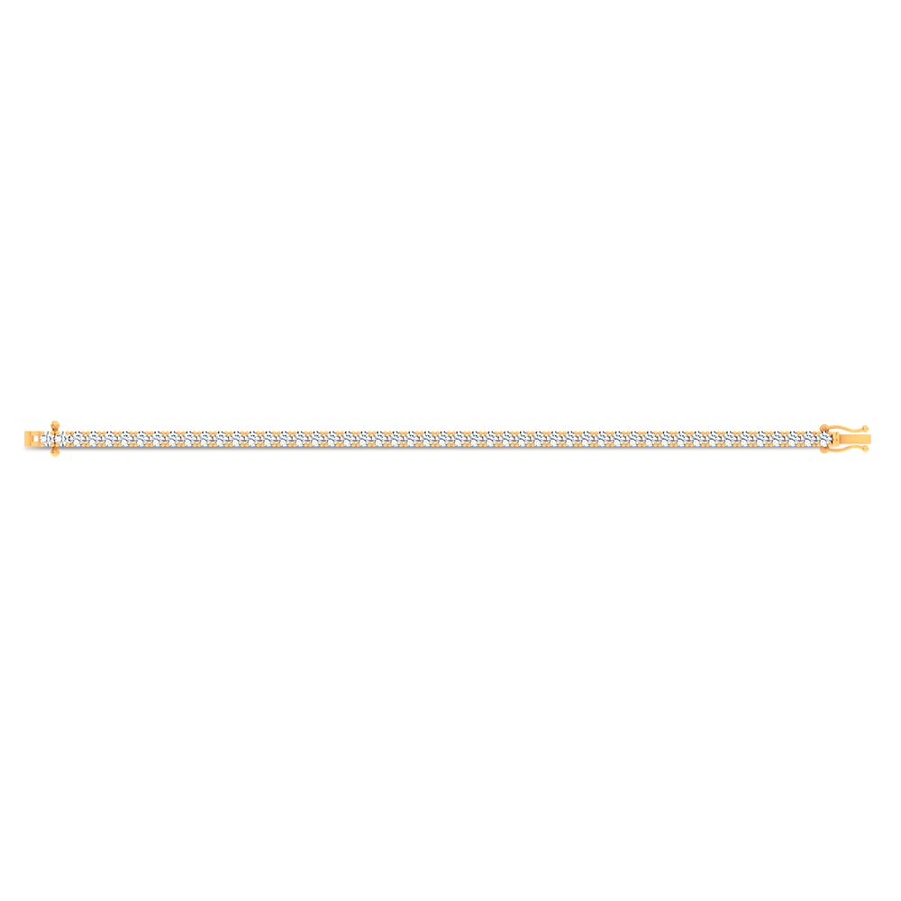 14K 7.00CT Lab Grown DIAMOND BRACELET