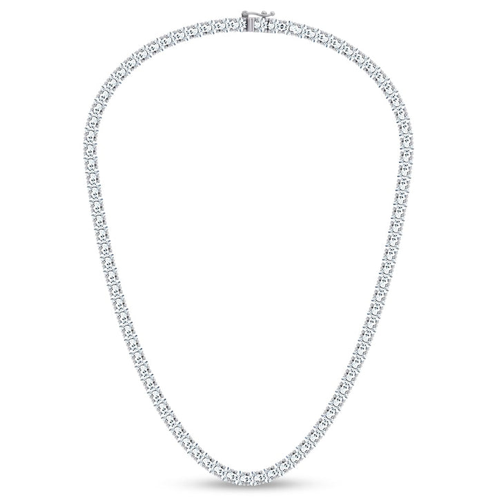 14K 28.58CT Certified Lab Grown 17 INCH TENNIS  NECKLACE TENNIS