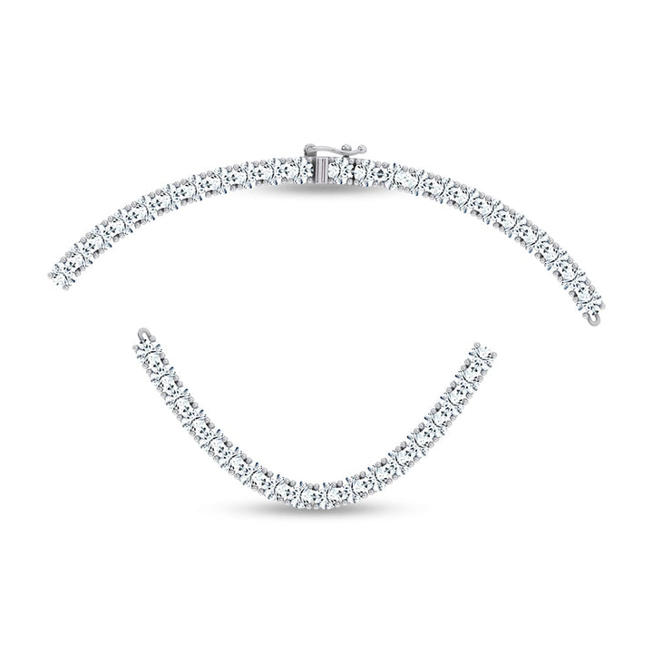 14K 28.58CT Certified Lab Grown 17 INCH TENNIS  NECKLACE TENNIS