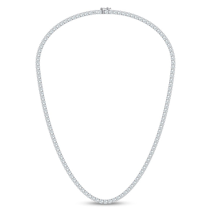 14K 15.00CT DIAMOND NECKLACE TENNIS 17 INCH
