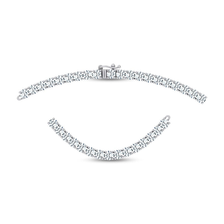 14K 15.00CT DIAMOND NECKLACE TENNIS 17 INCH