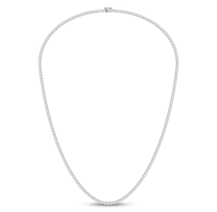 14K 7.50CT Certified Lab Grown 17 INCH TENNIS  NECKLACE TENNIS
