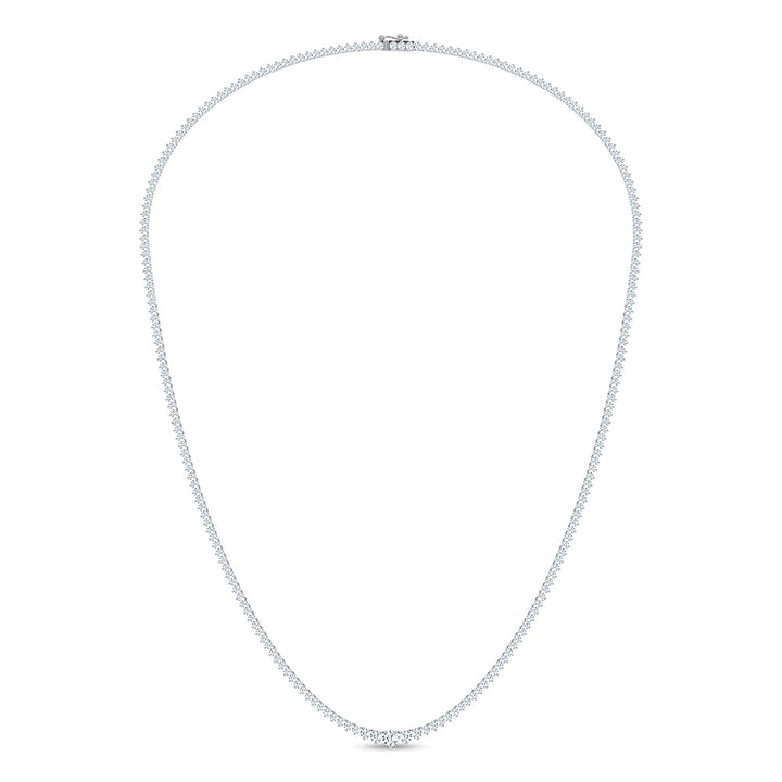 14K 3.00CT GRADUATED DIAMOND NECKLACE 17 INCH