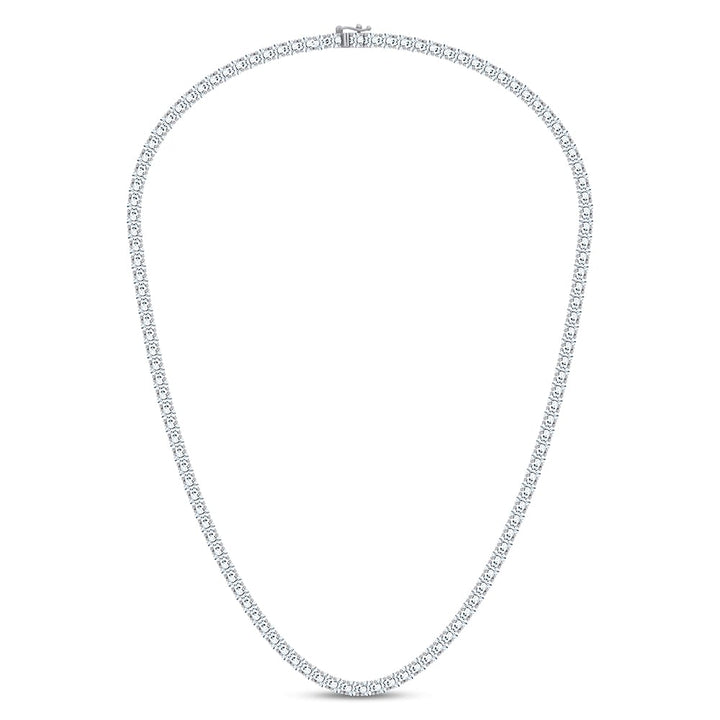 14K 15.00CT DIAMOND NECKLACE TENNIS 18 INCH