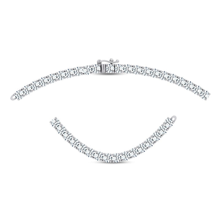 14K 15.00CT DIAMOND NECKLACE TENNIS 18 INCH