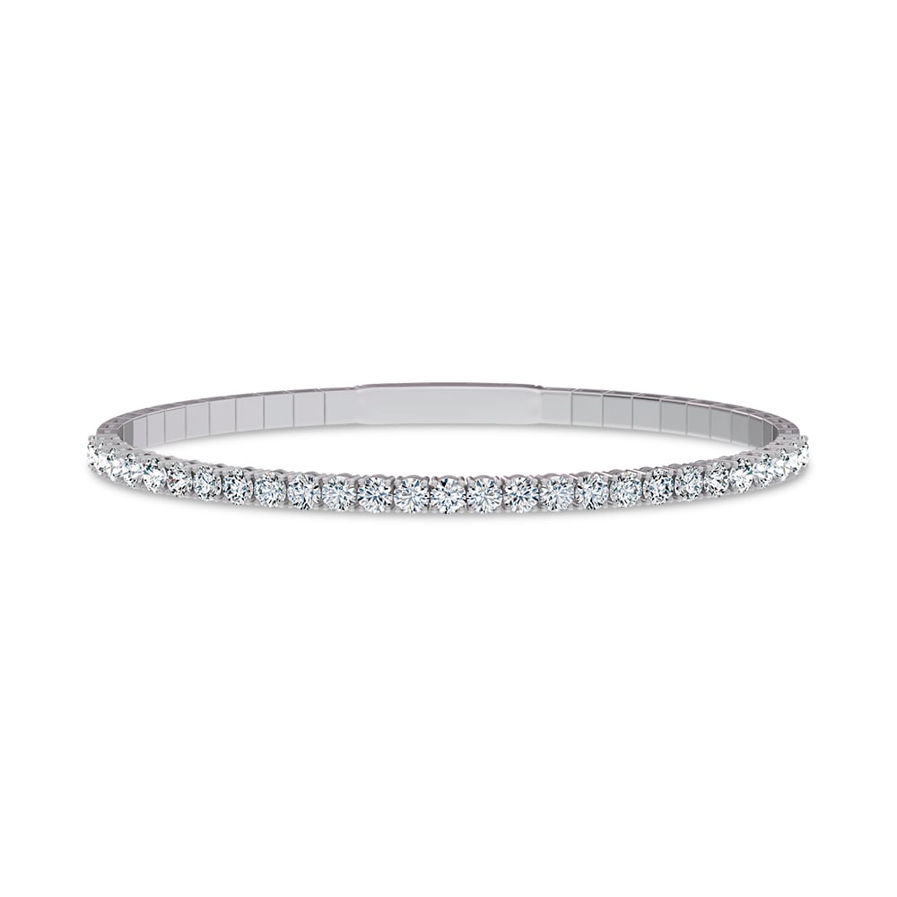 14K 3.00ct Lab Grown Diamond Bangle