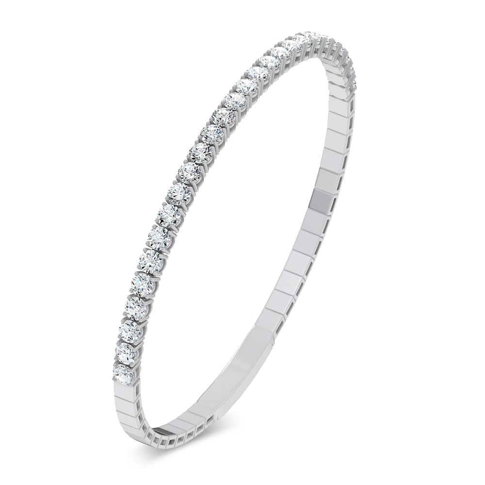 14K 3.00ct Lab Grown Diamond Bangle