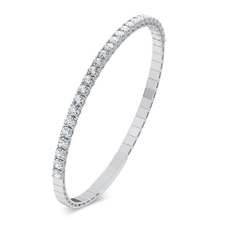 14K 3.00ct Lab Grown Diamond Bangle