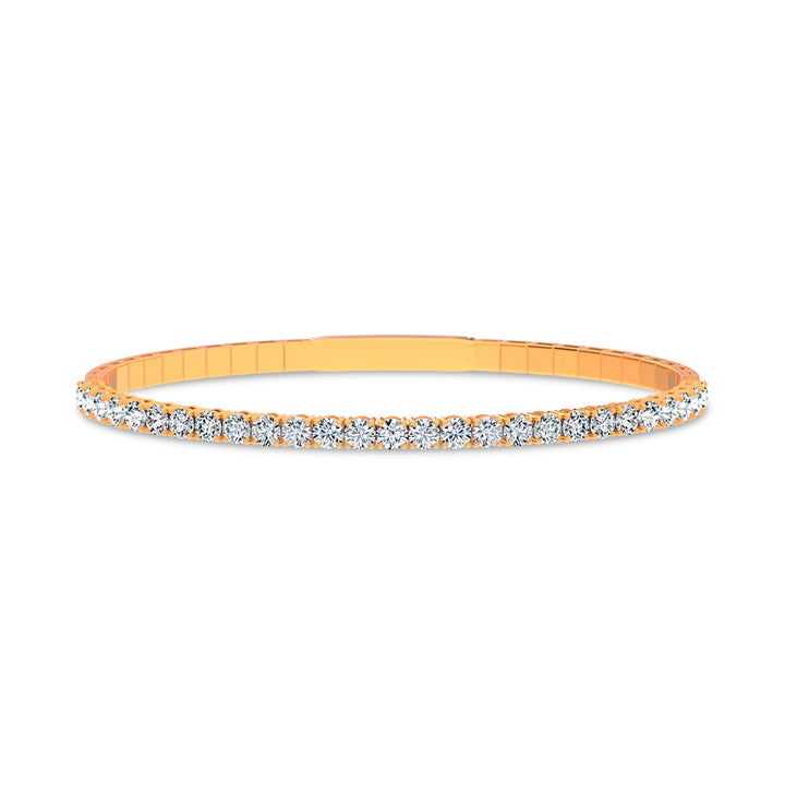 14K 3.00ct Lab Grown Diamond Bangle