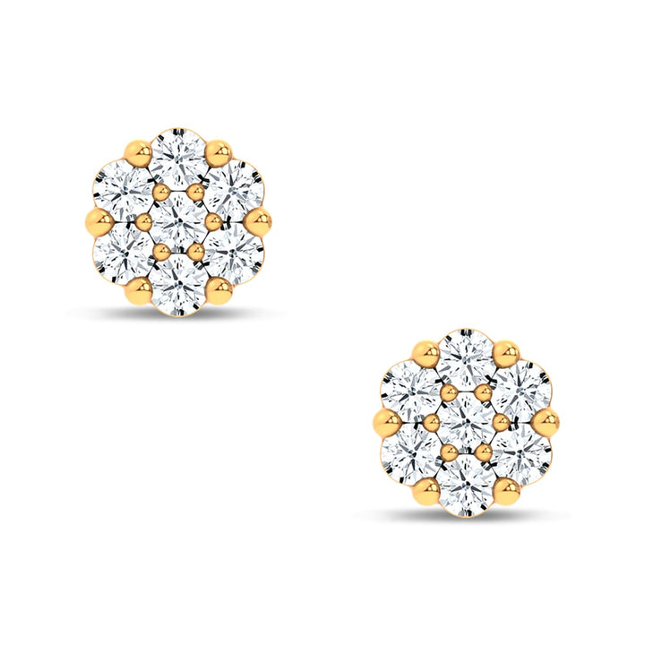 14K 0.15CT  Lab Grown DIAMOND EARRING