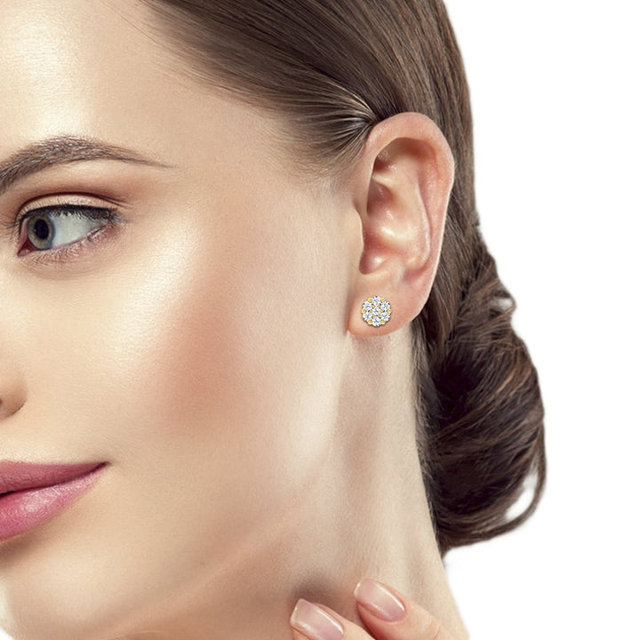 14K 0.15CT  Lab Grown DIAMOND EARRING