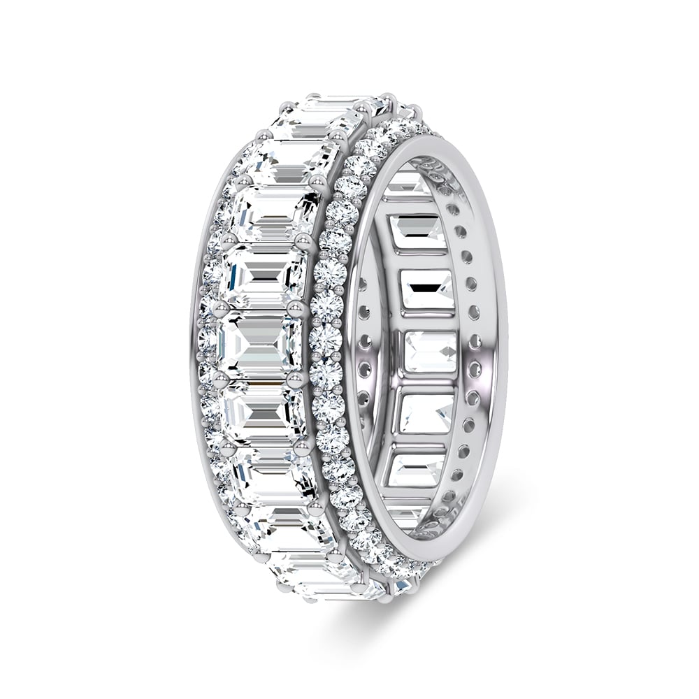 14K 5.17CT Certified Lab Grown Band