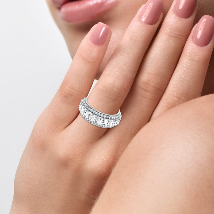 14K 5.17CT Certified Lab Grown Band
