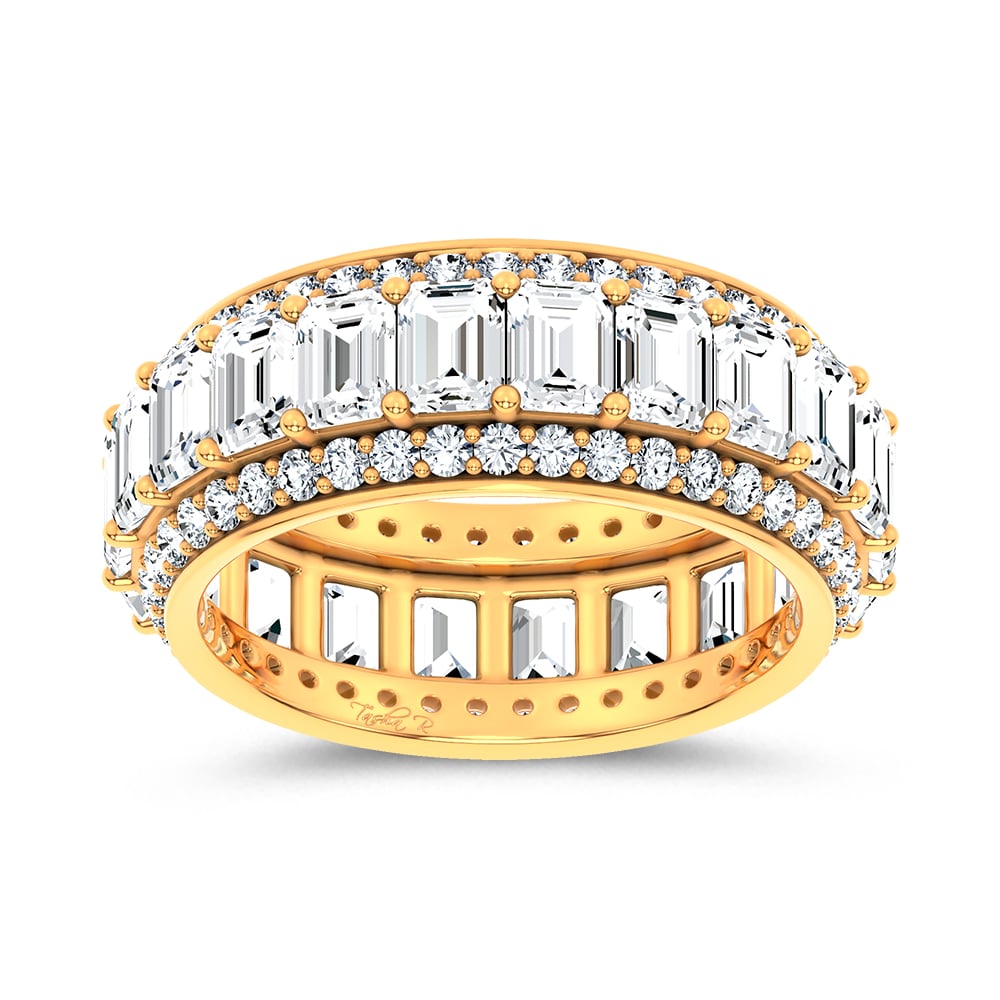 14K 5.17CT Certified Lab Grown Band