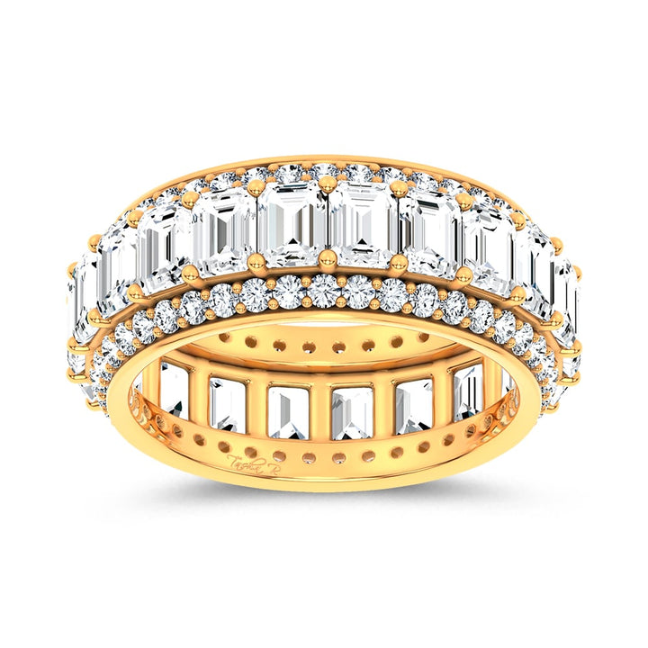 14K 5.17CT Certified Lab Grown Band