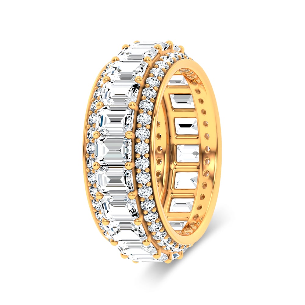 14K 5.17CT Certified Lab Grown Band