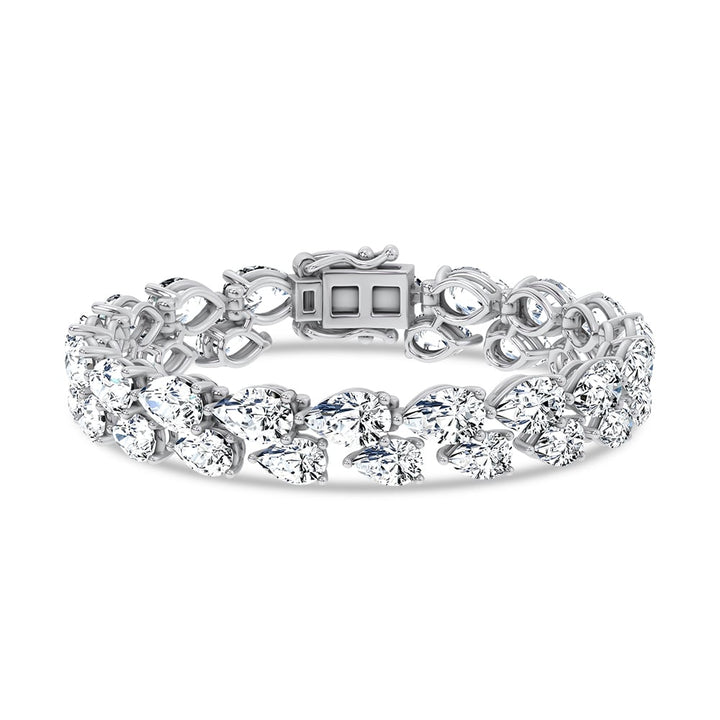 14K 26.50CT Lab Grown Fancy Bracelet