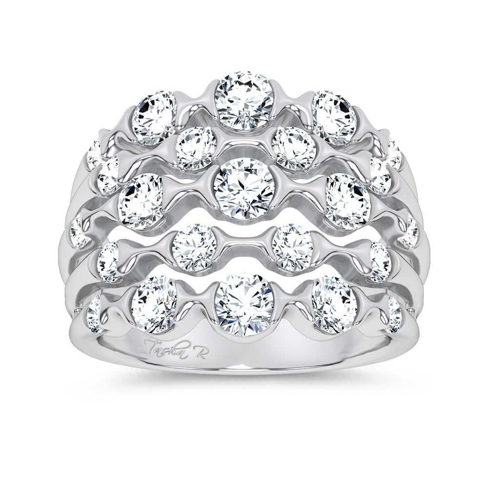14K 2.50CT DIAMOND FANCY BAND