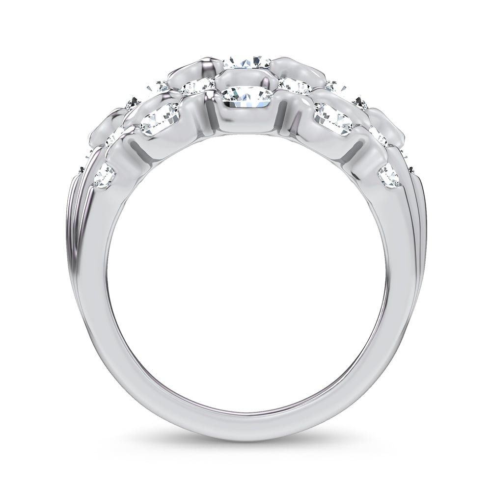 14K 2.50CT DIAMOND FANCY BAND