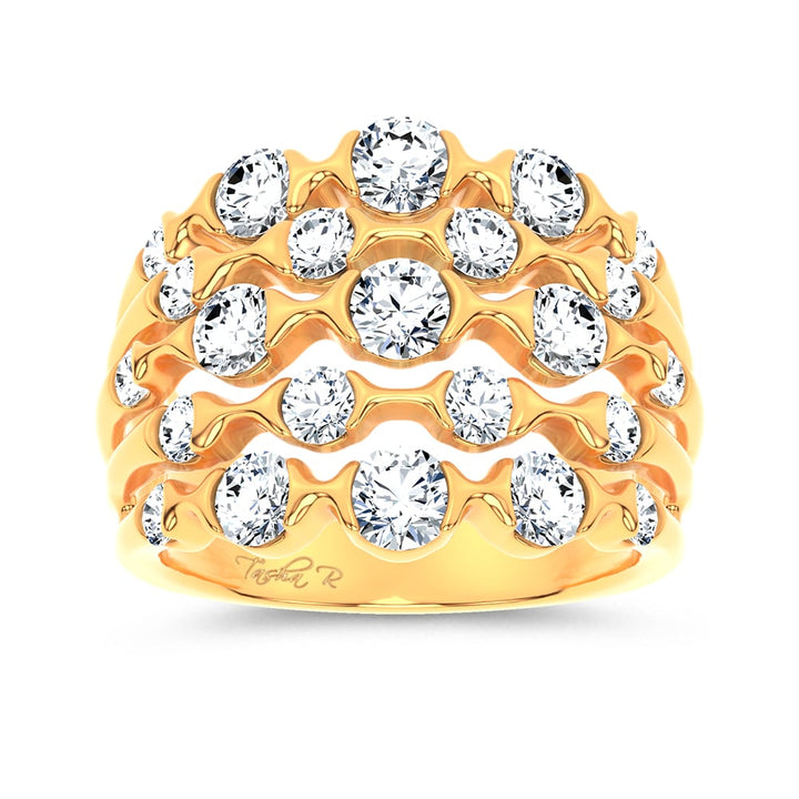 14K 2.50CT DIAMOND FANCY BAND