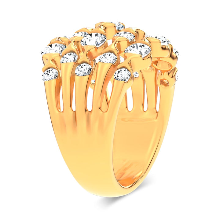 14K 2.50CT DIAMOND FANCY BAND