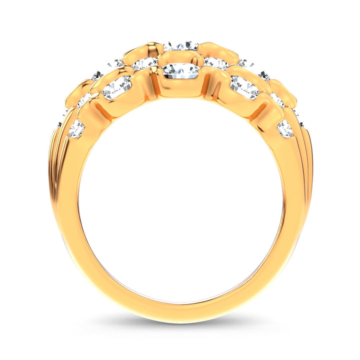 14K 2.50CT DIAMOND FANCY BAND