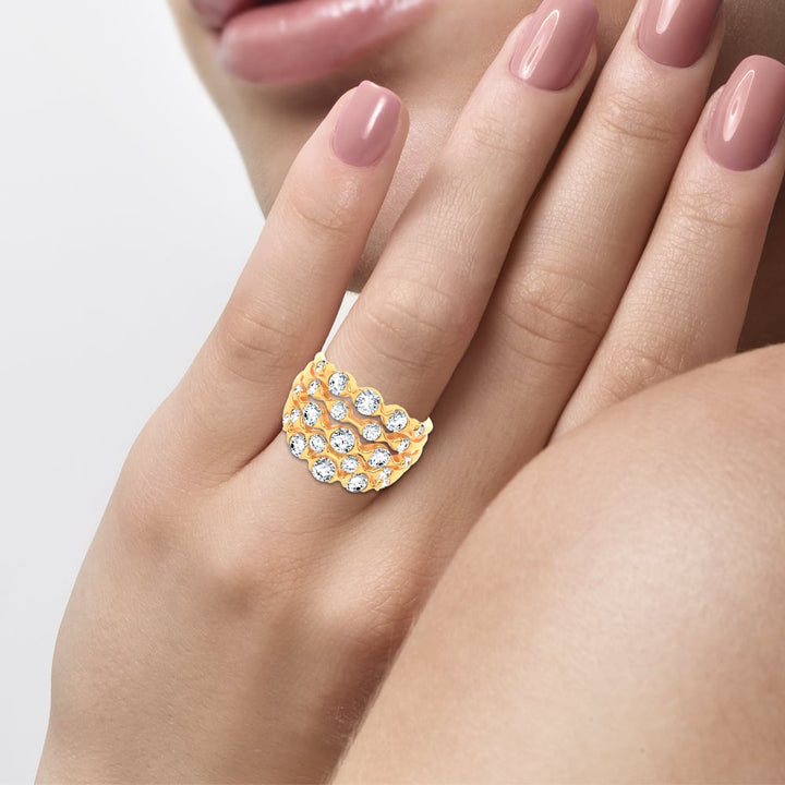 14K 2.50CT DIAMOND FANCY BAND