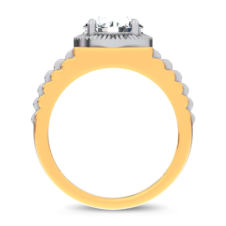 14K 2.00CT Certified Lab Grown Mens Ring